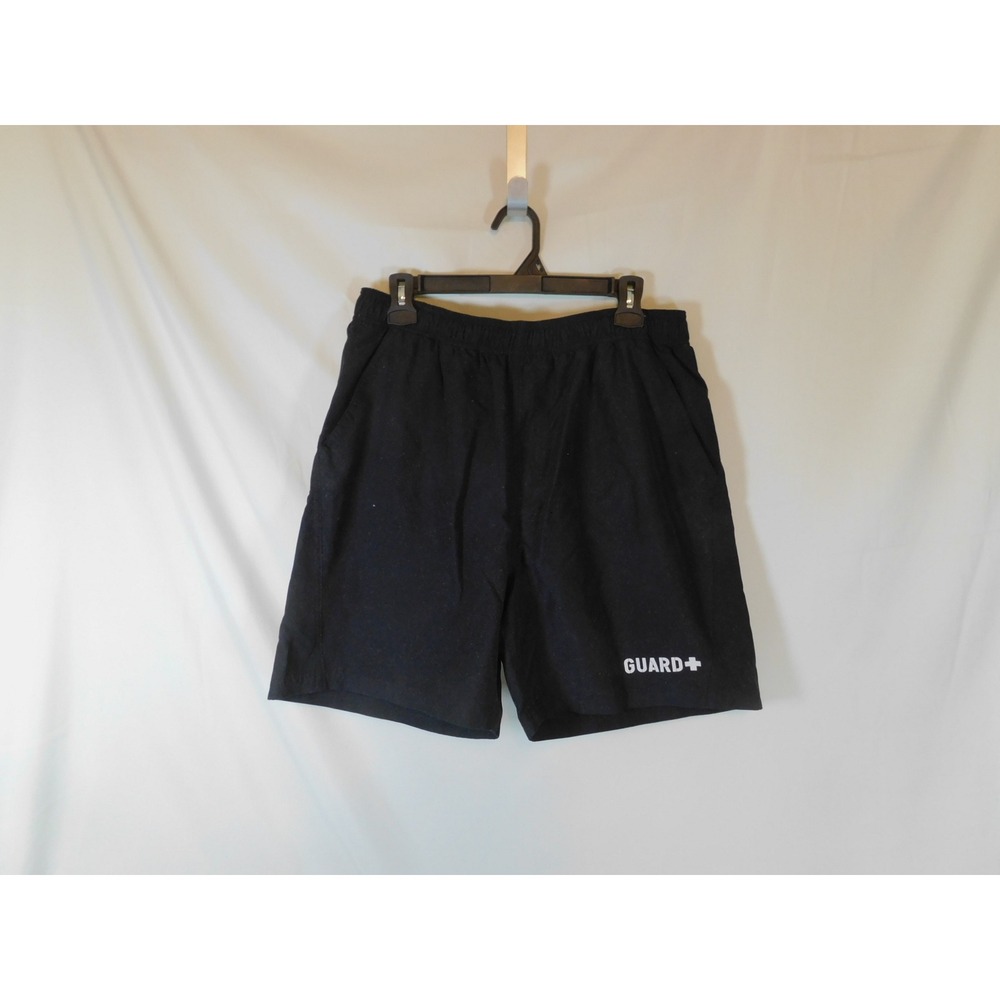 Sporti Guard Mens Black Board Shorts Swim Trunks Mesh Lined Medium M